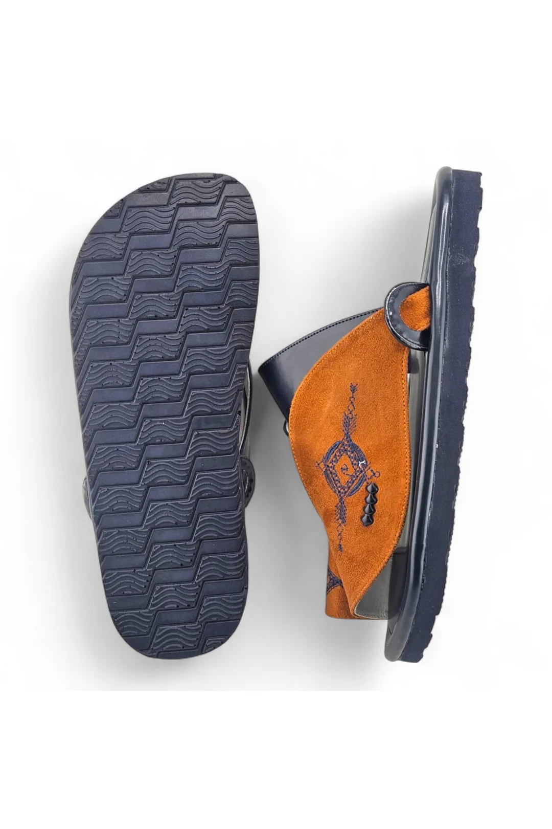 Dark Mustard / Navy Blue