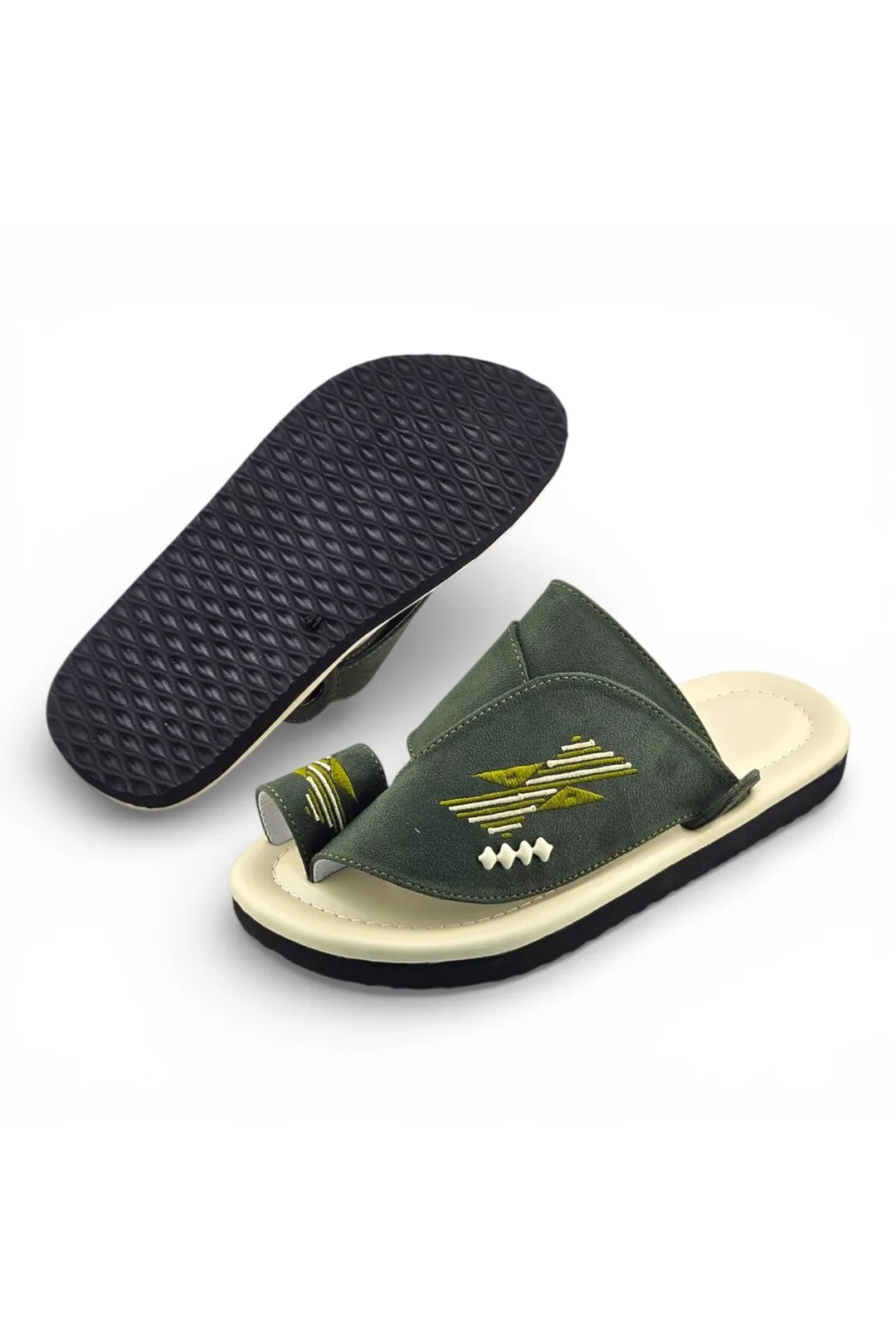 Olive Green / Cream