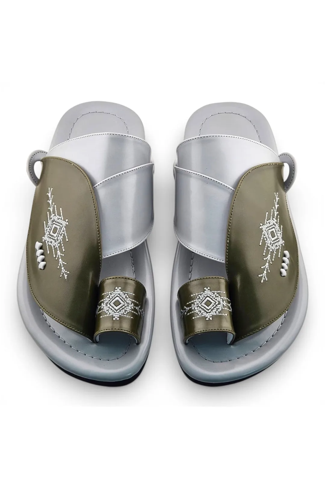 Olive Green / Light Grey