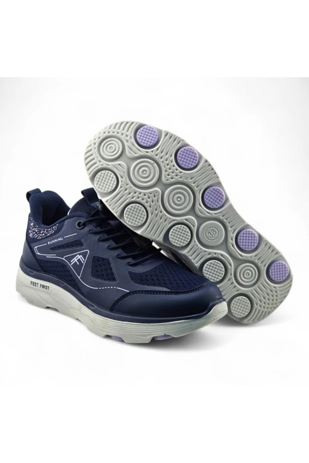 Navy Blue / Light Purple