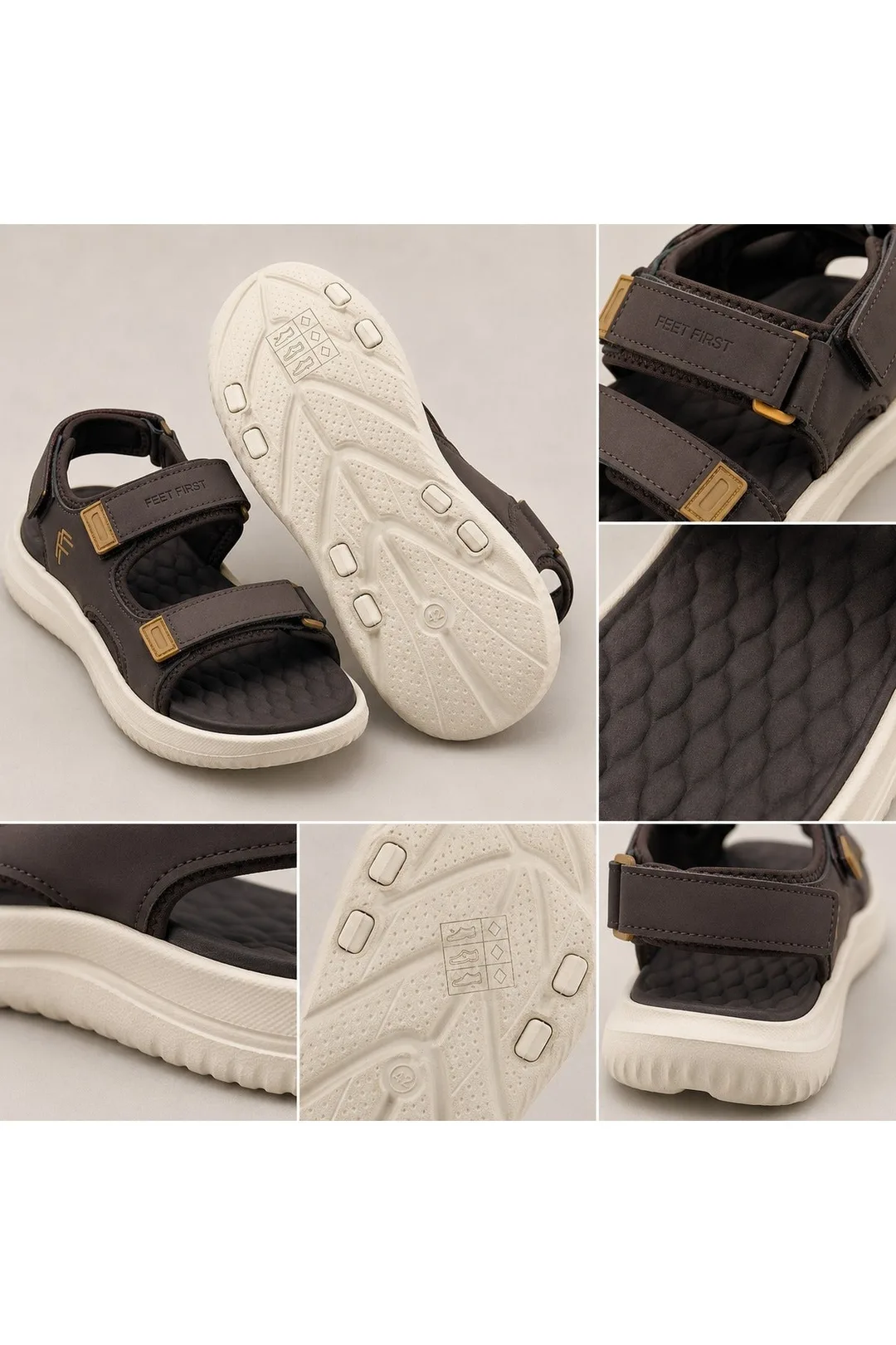 Beige / Dark Brown