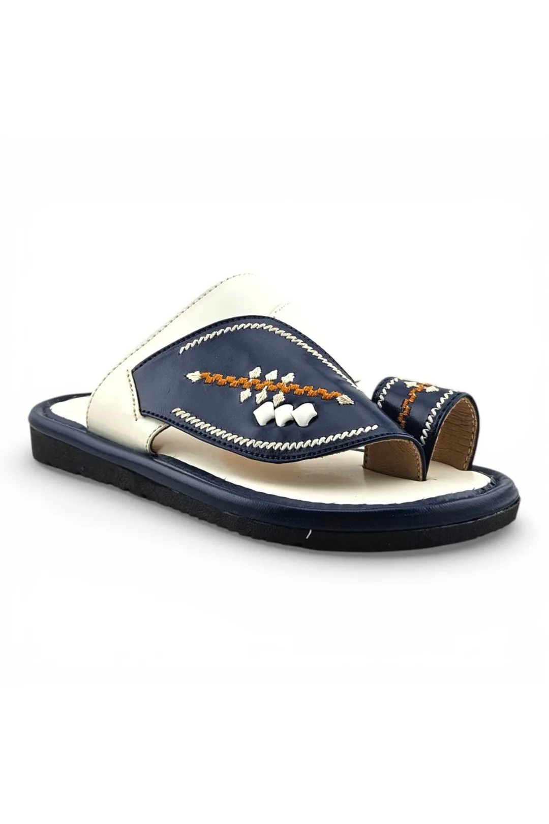 White / Navy Blue