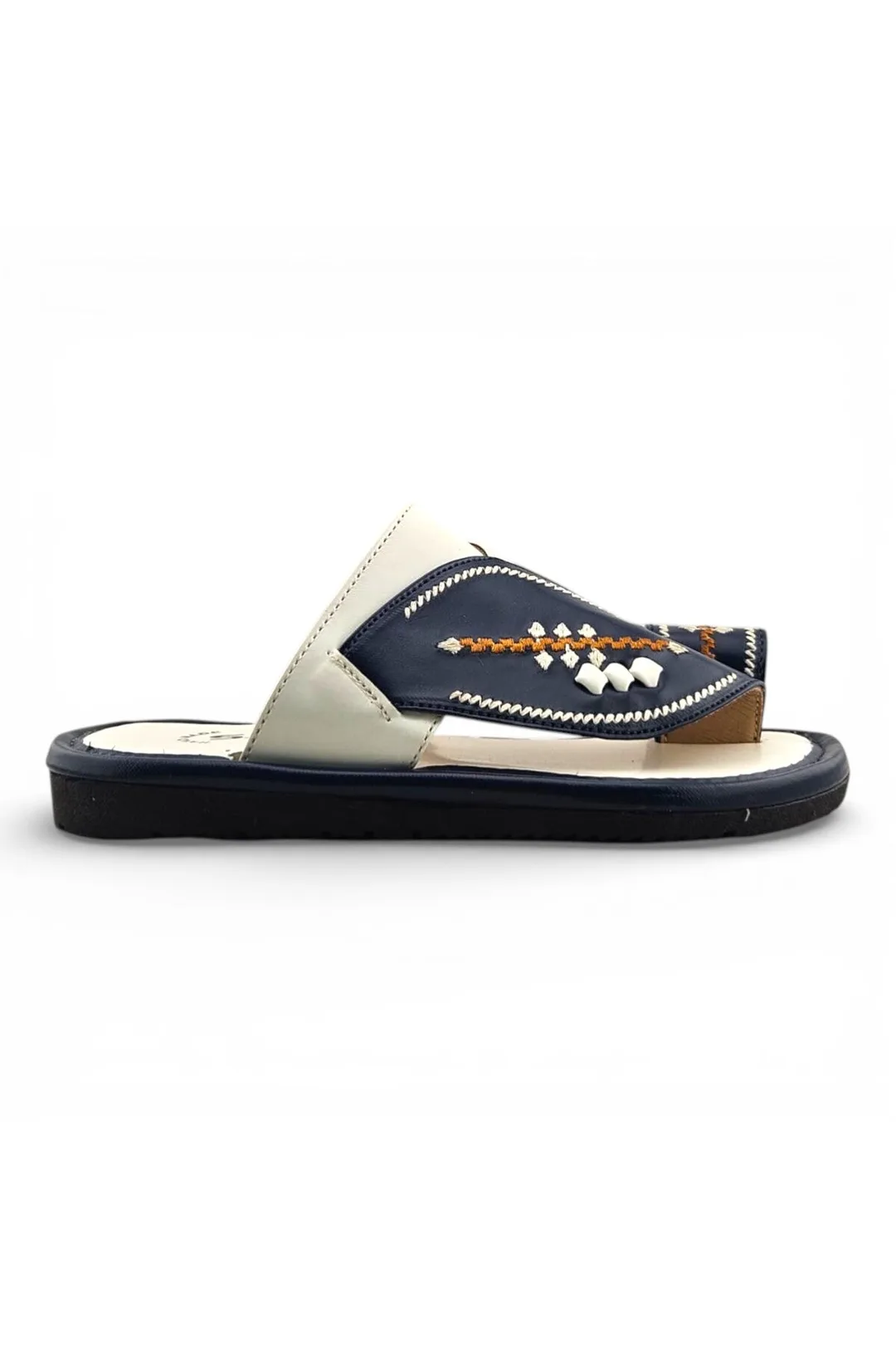 White / Navy Blue