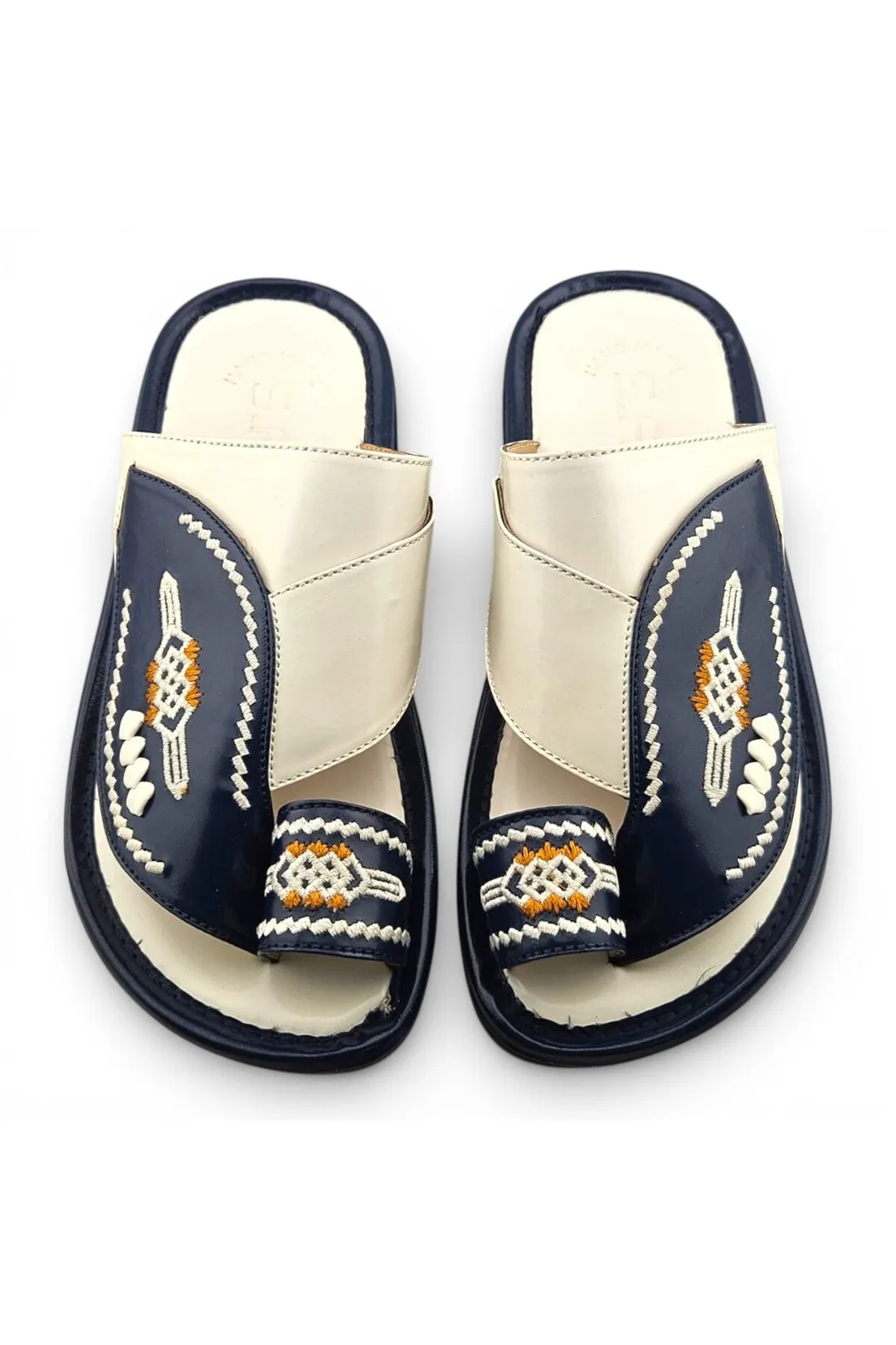 White / Navy Blue