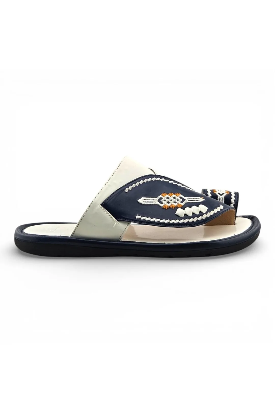 White / Navy Blue