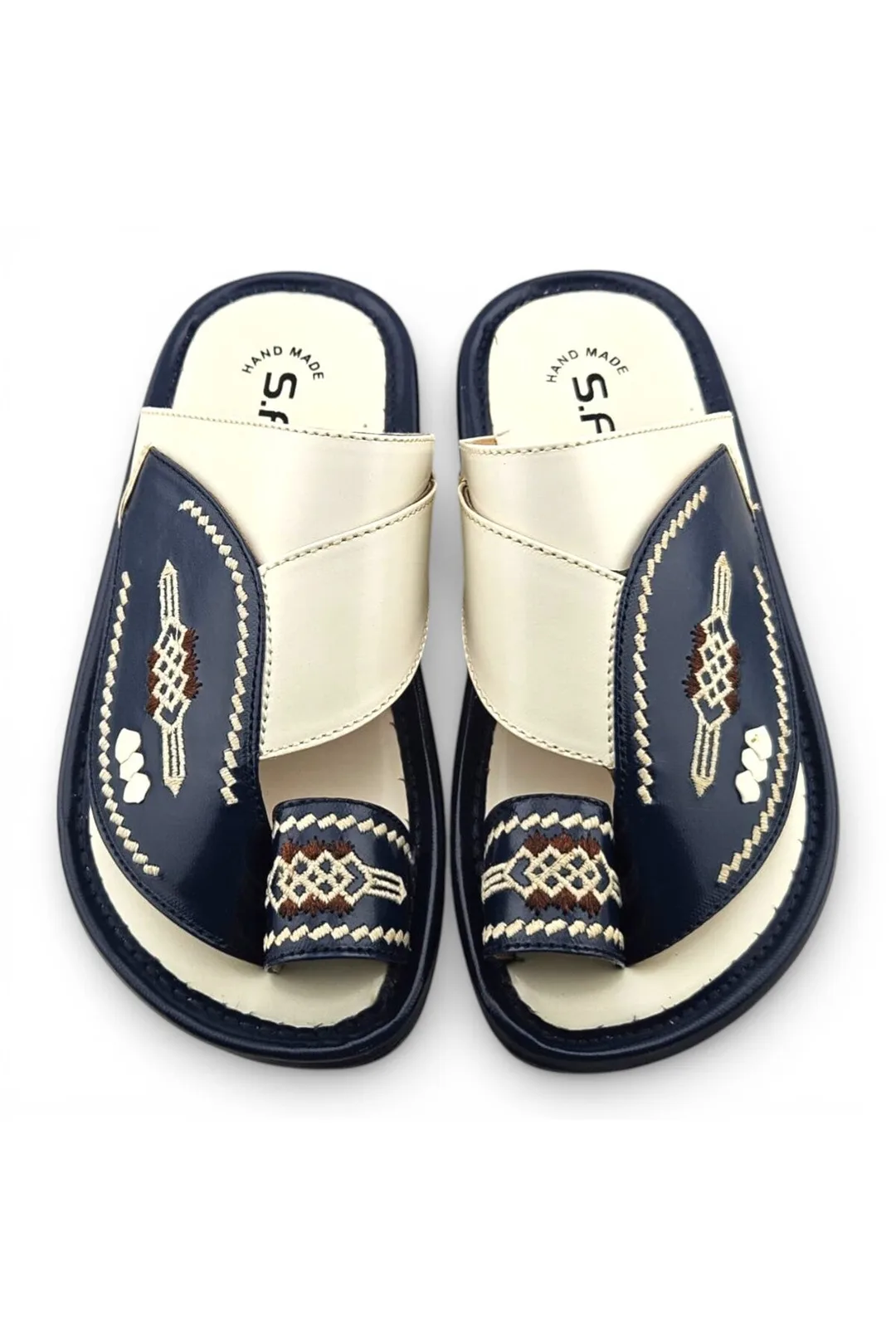White / Navy Blue