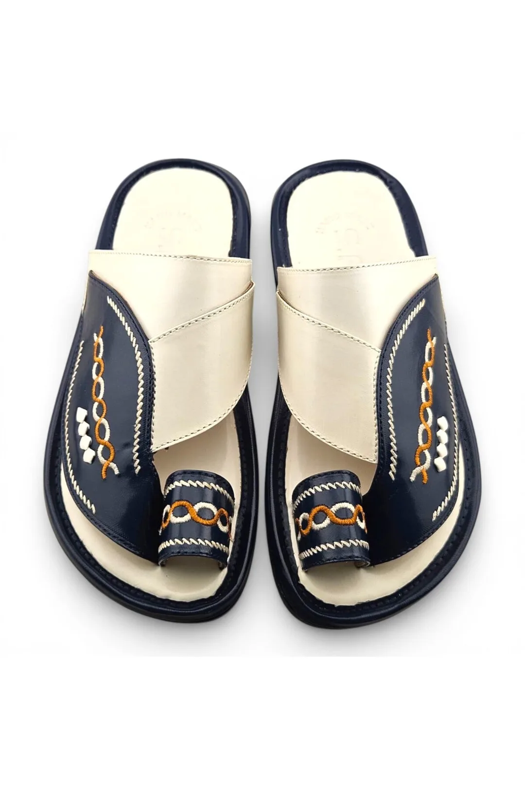 White / Navy Blue