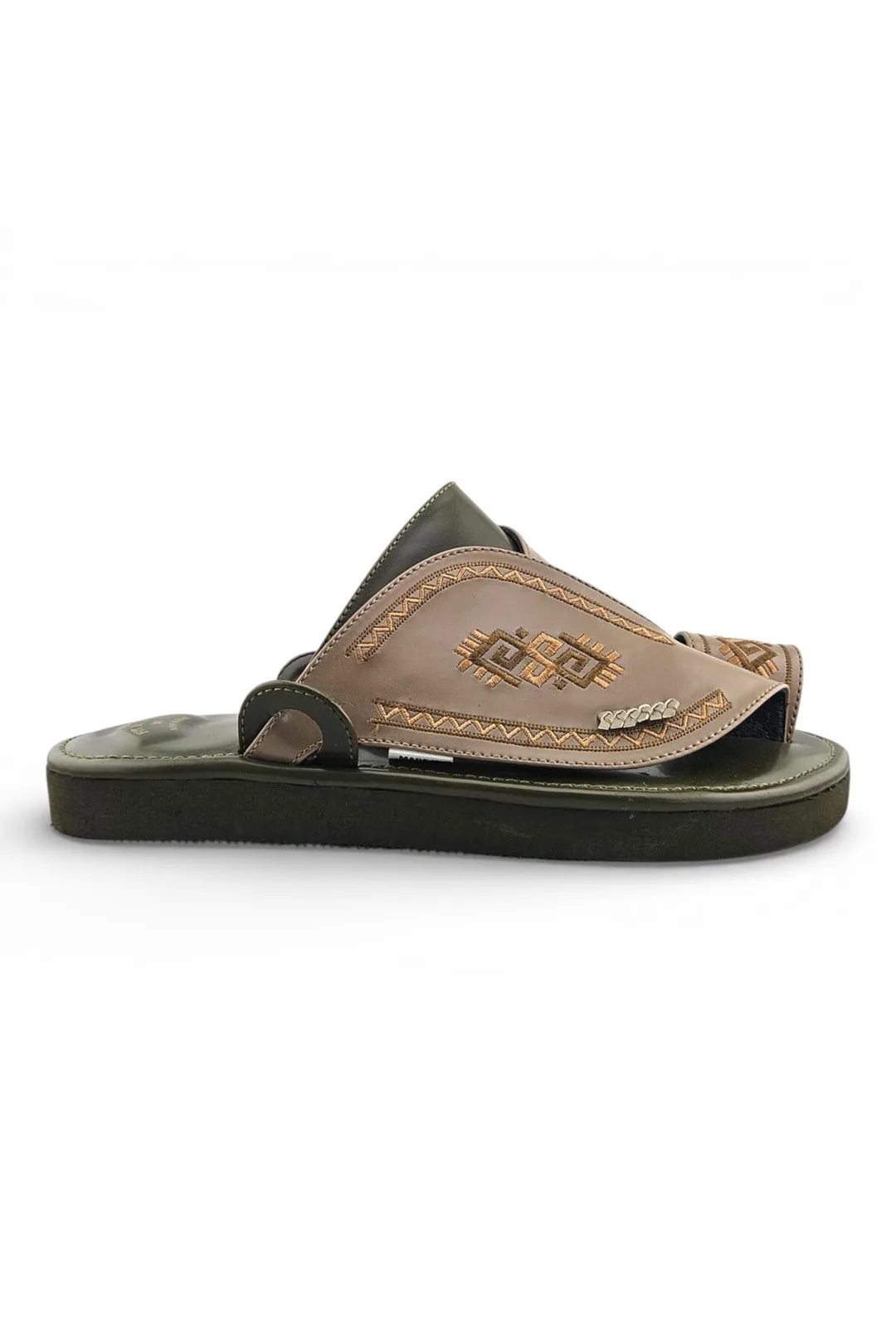 Biscuit / Olive Green