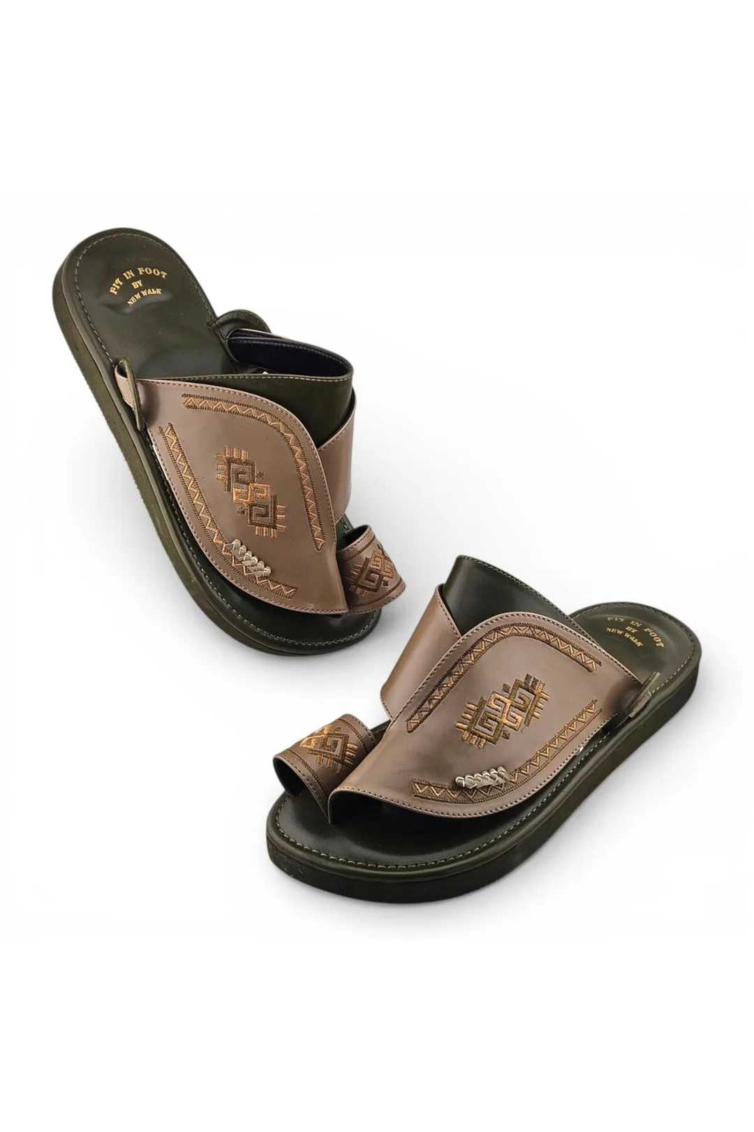 Biscuit / Olive Green
