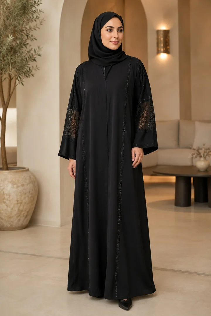 كافالي عباية بأكمام دانتيل | ABAYA-07