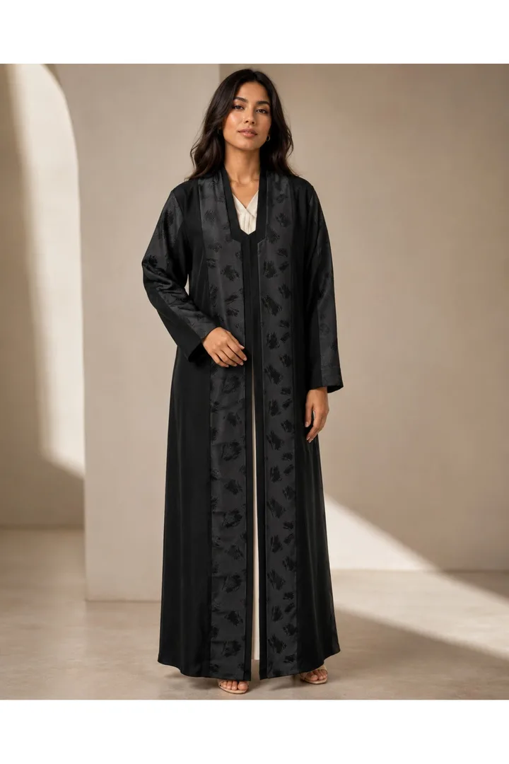 كافالي عباية بألواح جاكار | ABAYA-2480