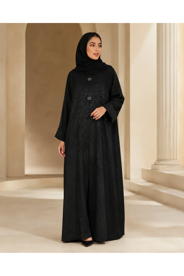Kavalee Jacquard Abaya | ABAYA-5235