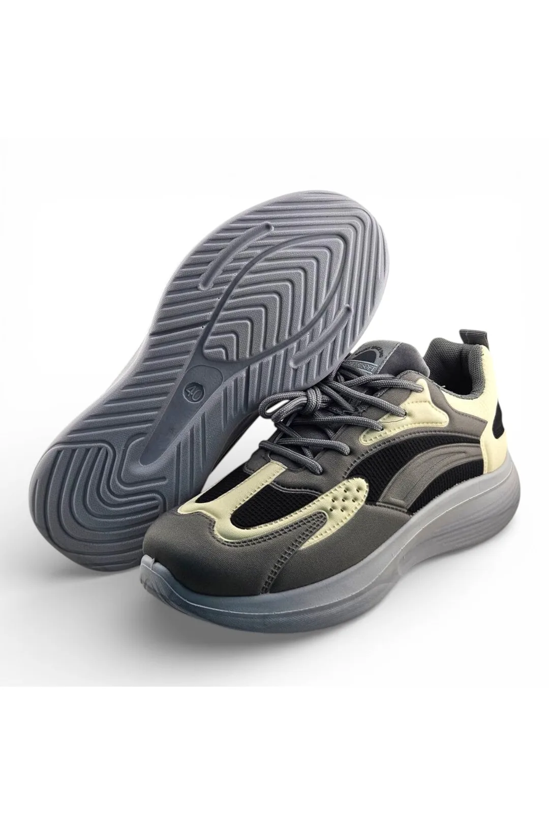 Dark Grey / Black / Off White
