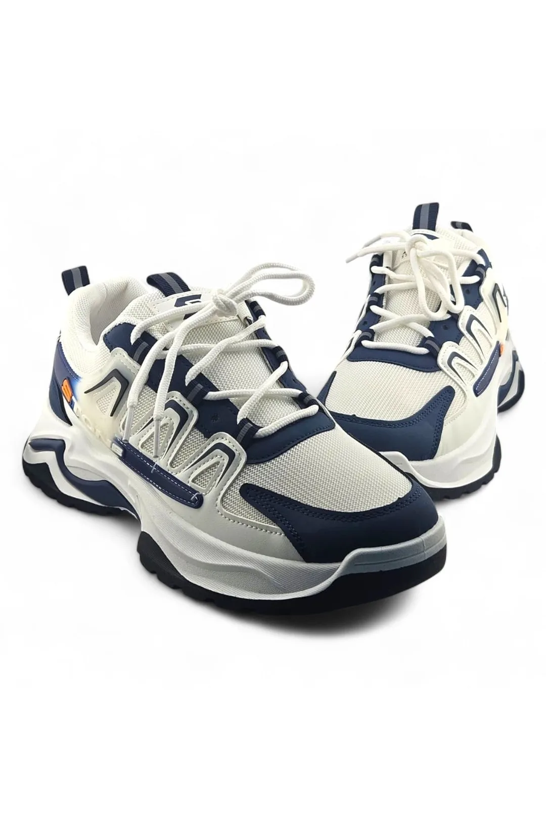 White / Navy Blue