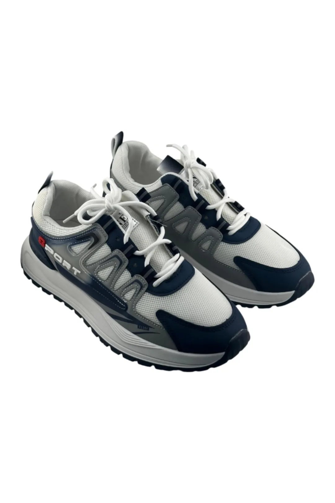 White / Navy Blue