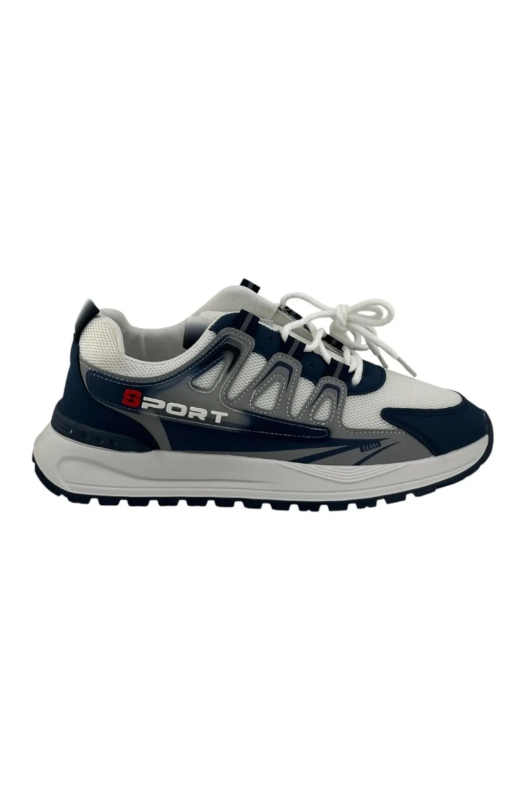 White / Navy Blue