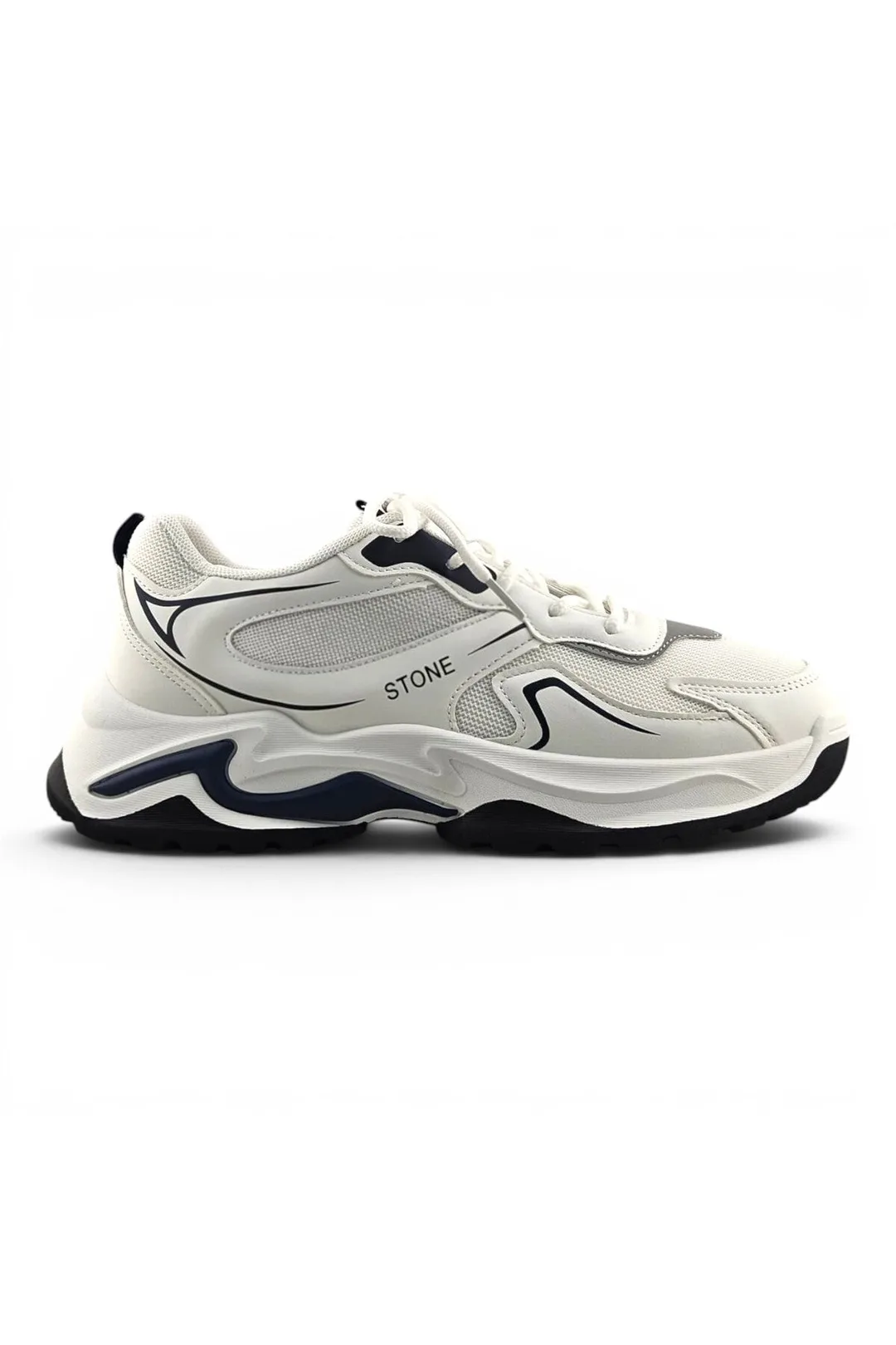 White / Navy Blue