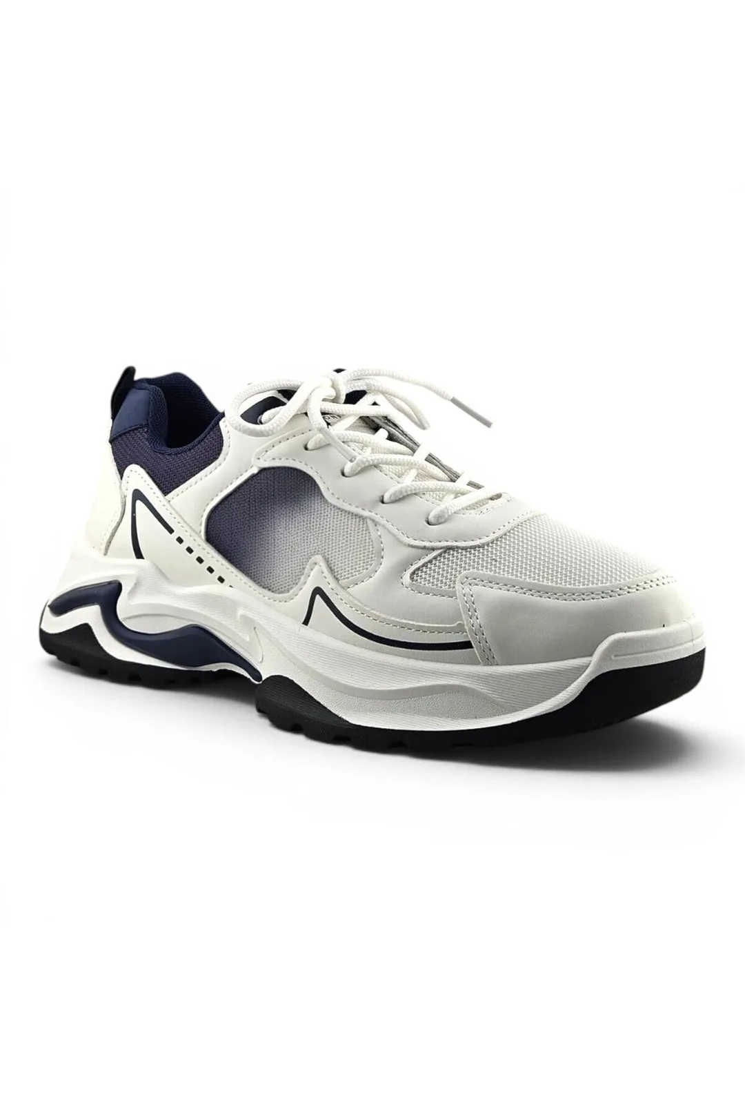 White / Navy Blue / Grey
