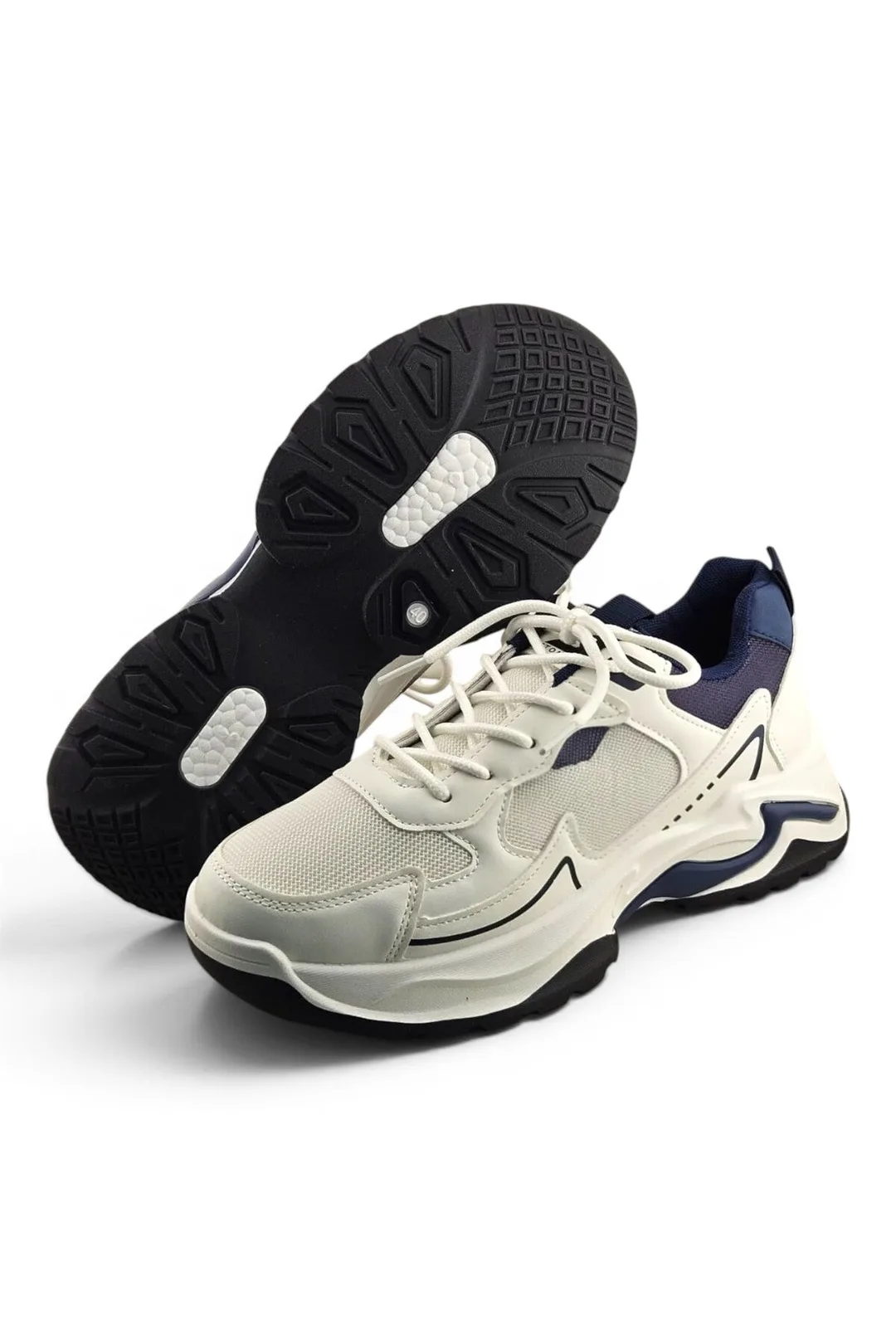 White / Navy Blue / Grey