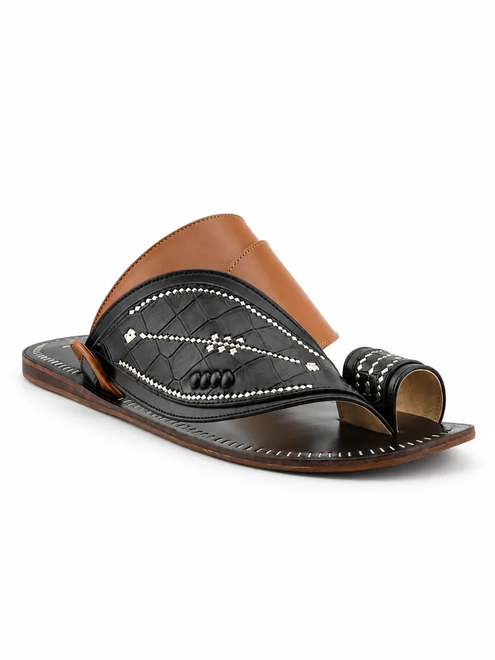 Al Fanoos Hand-Stitched Arabic Sandals for Men | 838