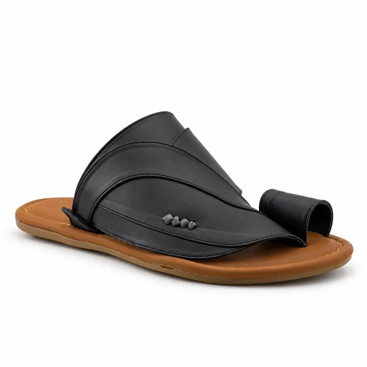 Al Fanoos Classic Smooth Arabic Sandals for Men | 5027