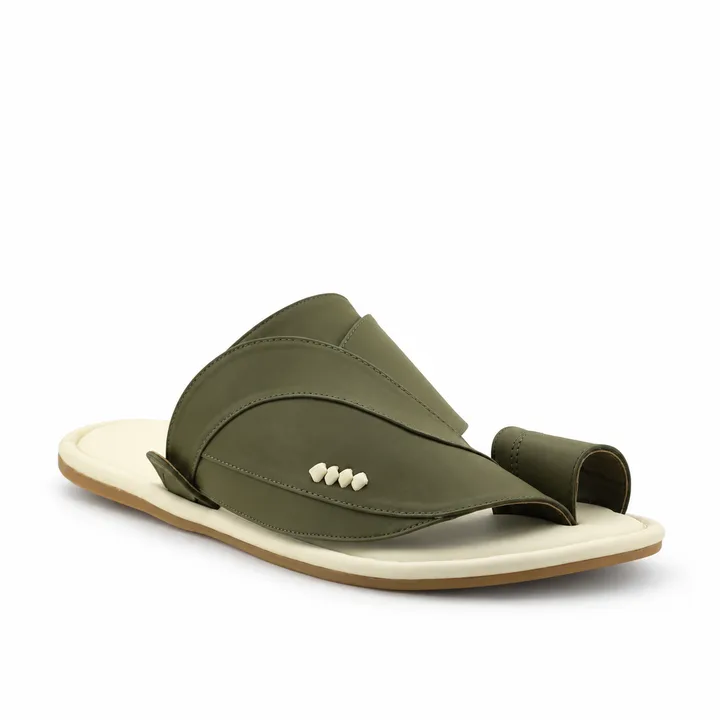Al Fanoos Classic Smooth Arabic Sandals for Men | 5027
