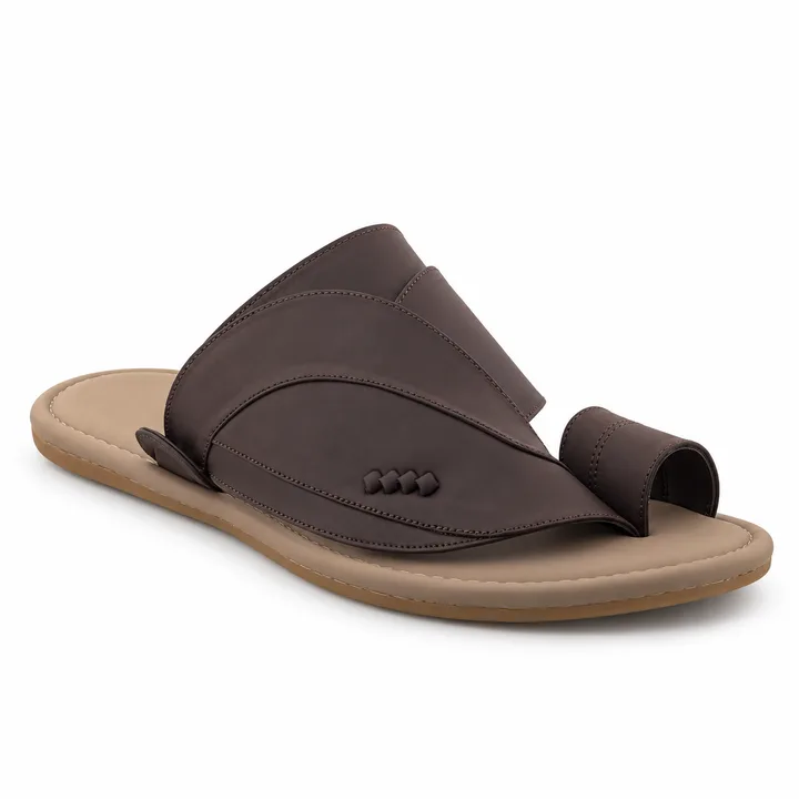 Al Fanoos Classic Smooth Arabic Sandals for Men | 5027