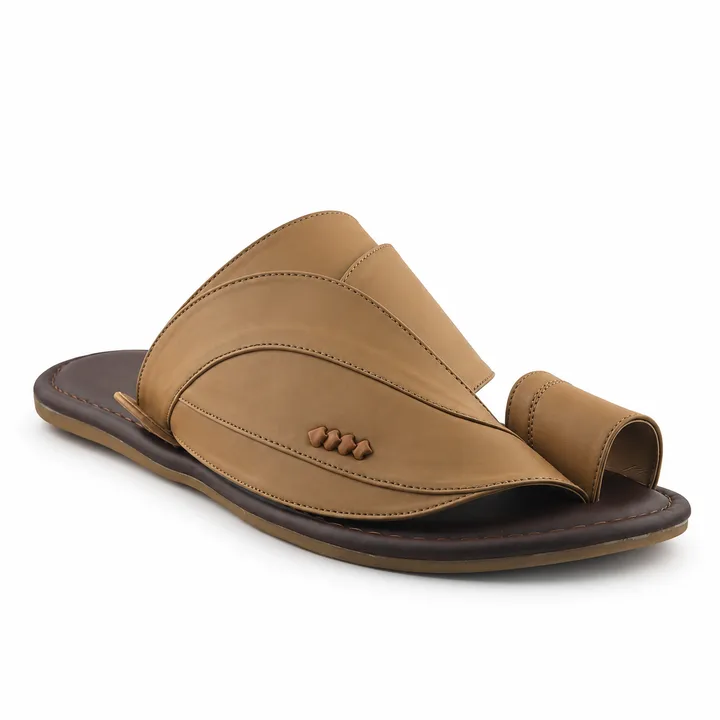 Al Fanoos Classic Smooth Arabic Sandals for Men | 5027