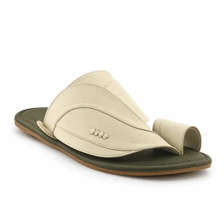 Al Fanoos Classic Smooth Arabic Sandals for Men | 5027
