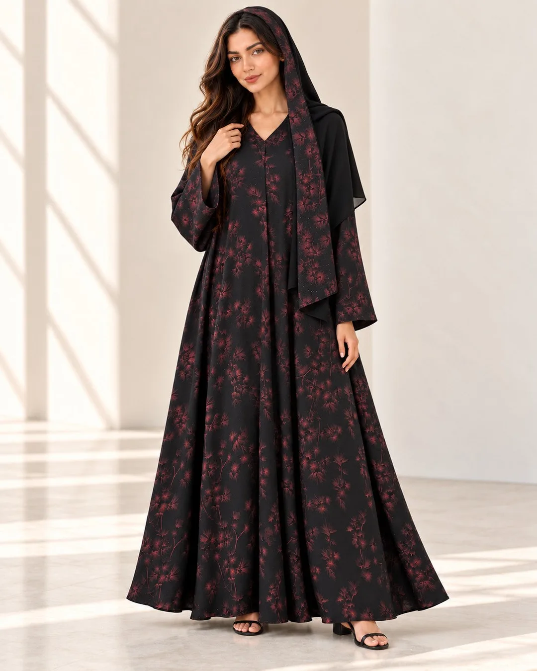 أسود وعنابي
