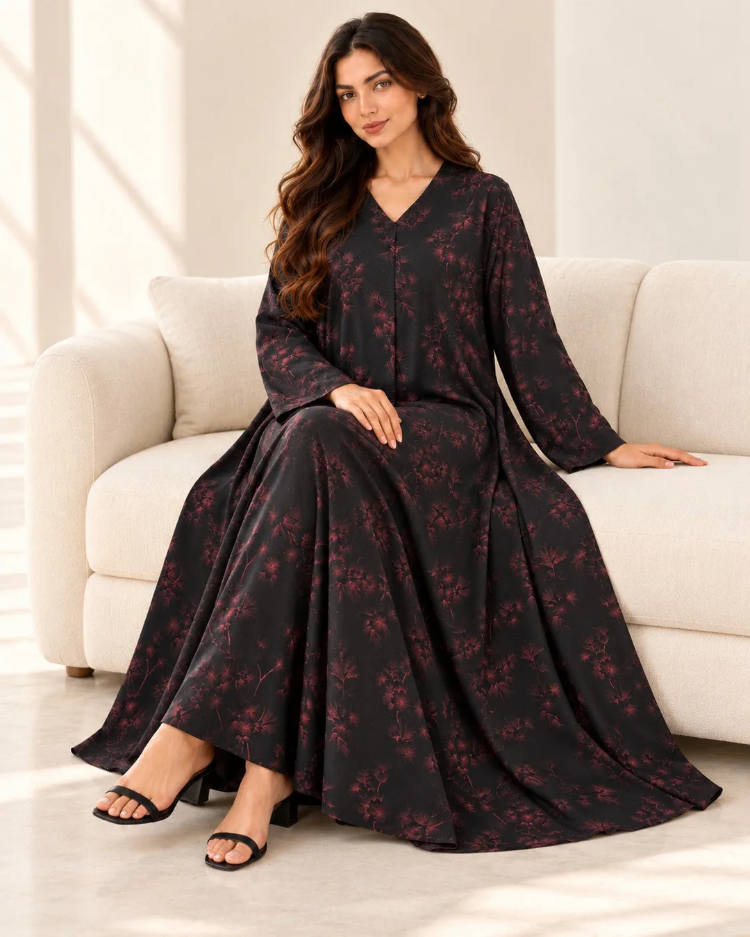 أسود وعنابي