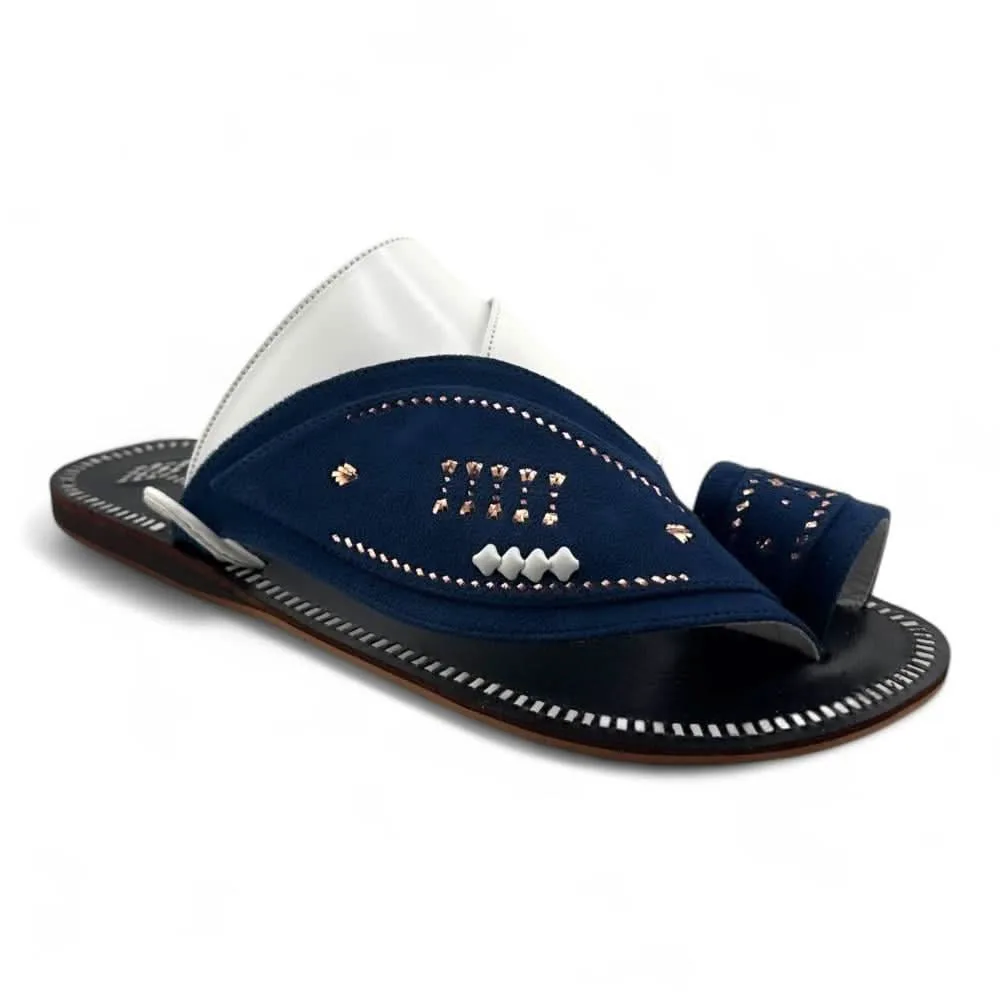 Navy Blue / White